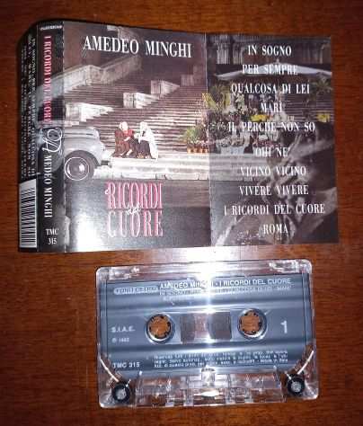 Audiocassetta MC Amedeo Minghi I ricordi del cuore