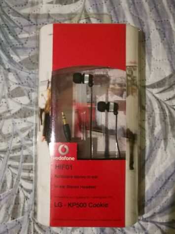 Auricolare LG-KP500 Cookie, Vodafone HIF01, attacco 3,5 mm Nuovo