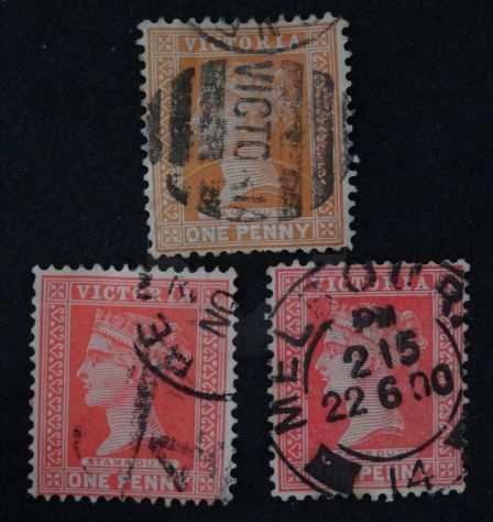 AUSTRALIA 1890-2010 Lotto di 19 francobolli