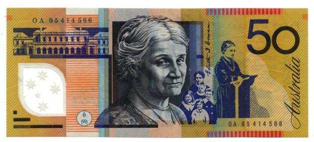 Australia. 4 banconote da 5 - 10 - 20 e 50 dollari varie date