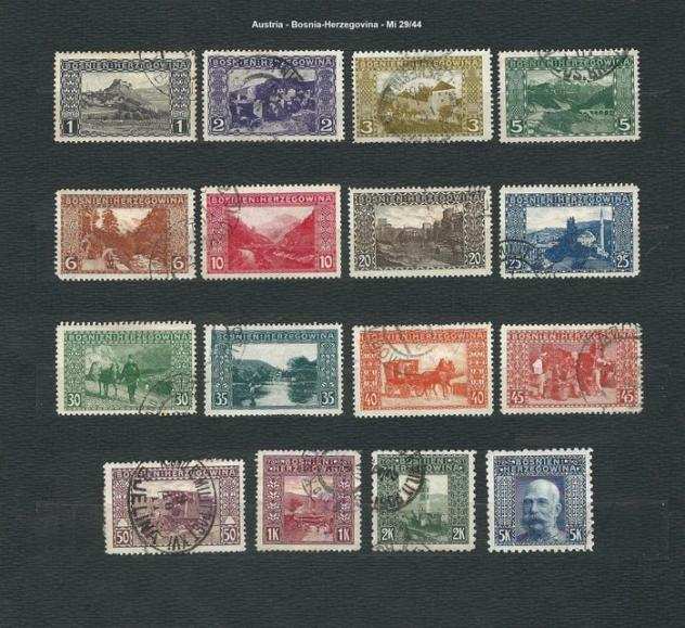 Austria-Ungheria - Bosnia-Erzegovina 19041917 - Selezione 11 serie - Michel 29141A