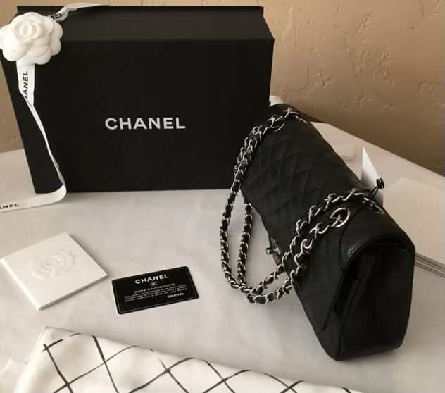 Autentico CHANEL CLASSIC Double Flap MEDIUM Borsa