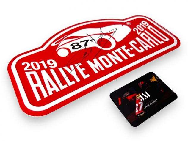 Automobile Club de Monaco - 87e Rallye Monte-Carlo 2019 - WRC - Seacutebastien Loeb - 2019 - Placca sportiva