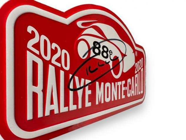 Automobile Club de Monaco - Placca sportiva (1) - 88e Rallye de Monte-Carlo 2020 signed by Ott Taumlnak - Alluminio