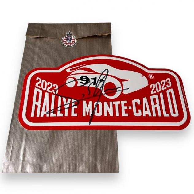 Automobile Club de Monaco - Targa (1) - 91e Rallye de Monte-Carlo WRC signed by Seacutebastien Ogier - Alluminio
