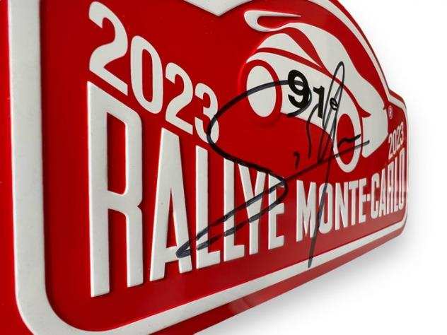 Automobile Club de Monaco - Targa (1) - 91e Rallye de Monte-Carlo WRC signed by Seacutebastien Ogier - Alluminio