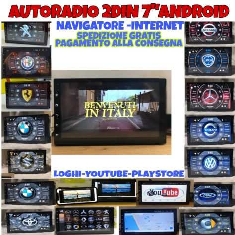 Autoradio 2 din,7quotAndroid NavigatoreInternetBluetoothUSBVideoAudioAux 105euro