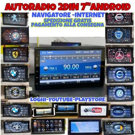 Autoradio 2 din,7quotAndroid NavigatoreInternetBluetoothUSBVideoAudioAux 105euro