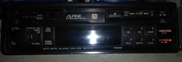 Autoradio Alpine 7516MM Dolby B, autoreverse (LEGGERE TESTO)