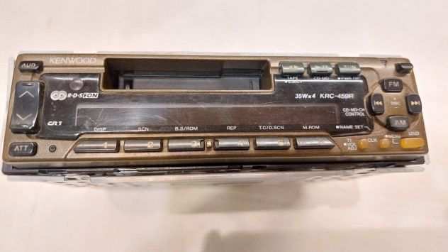 Autoradio Cassette Kenwood KRC-459R CD MD CH CONTROL R.D.S.EON usata non testata