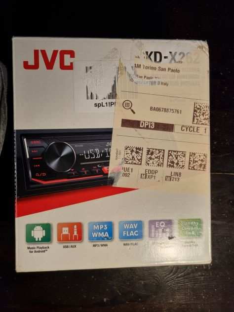 AUTORADIO MP3 JVC KD X262 CON GARANZIA