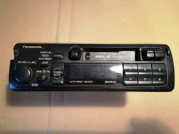 Autoradio Panasonic d30-VINTAGE anni 80