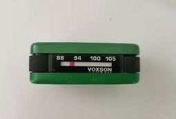 Autoradio Voxson Tanga FM verde, custodia portachiavi, nera scatola originale