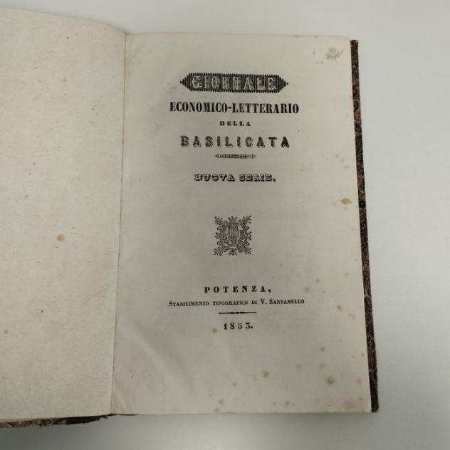 Autori vari - Giornale Economico Letterario Della Basilicata - 1853