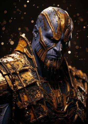 Avengers 250 - Marvel  Golden Thanos - (2023)