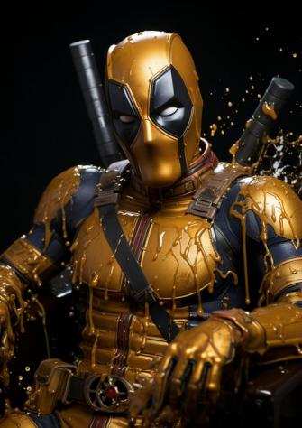 Avengers - Marvel  Deadpool Golden Paint - (2023)