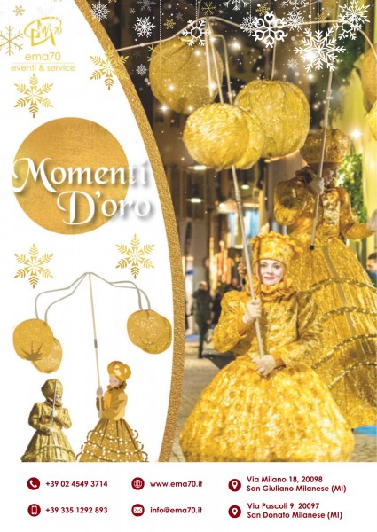 DOLCI LUCI DI NATALE – SFILATA ITINERANTE DI NATALE CON MUSICA DIFFUSA -  COSTUMI SCENICI LUMINOSI UNICI IN ITALIA – EVENTI AZIENDALI - EVENTI PRIVATI -EVENTI PUBBLICI