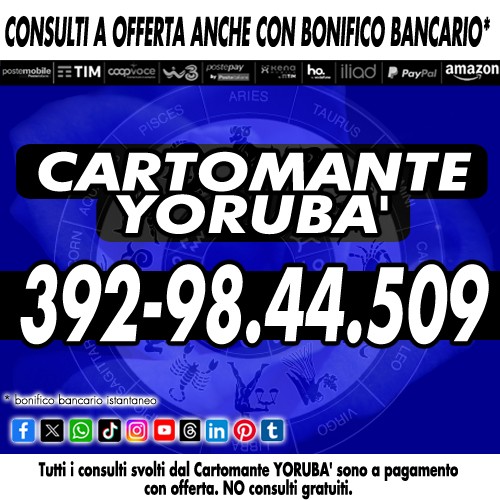  Consulto telefonico di Cartomanzia su appuntamento.