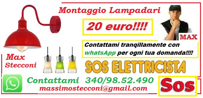 Elettricista lampadari e plafoniere led montaggio Roma 