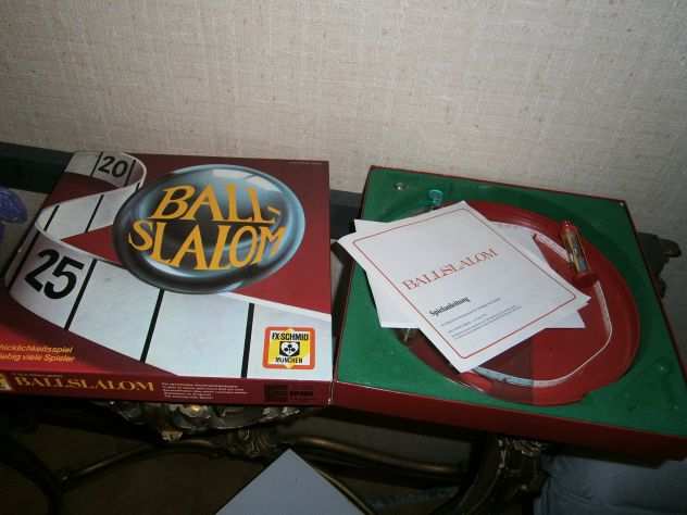 Ballslalom Gioco da tavolo Slalom con la palla- Schmid anni 70