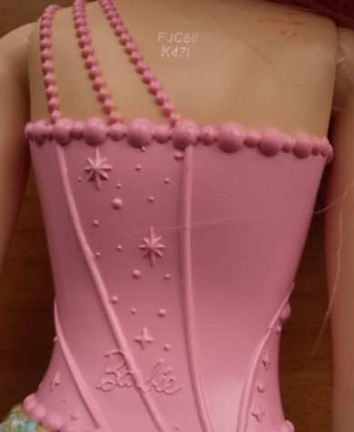 BAMBOLA BARBIE ALTA CM. 30 CON MINIGONNA - MADE IN INDONESIA FJC88 K471 .-