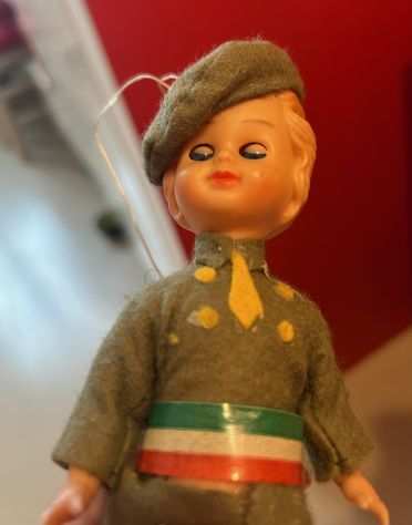 Bambolina vestito militare, vintage