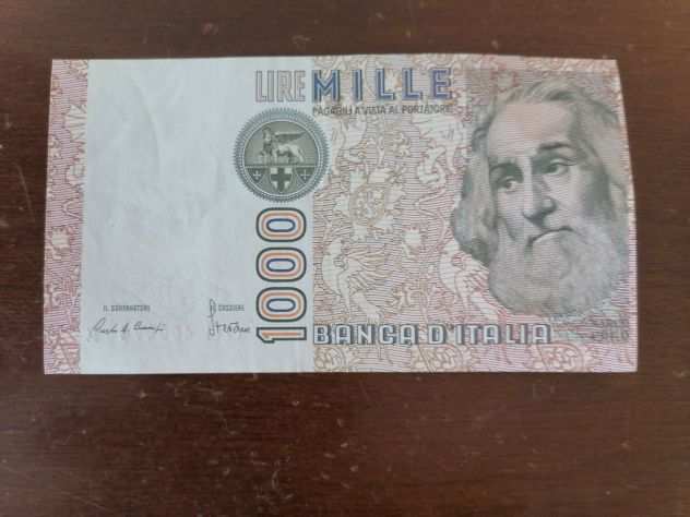 Banconota 1000 lire Marco Polo gennaio 1982