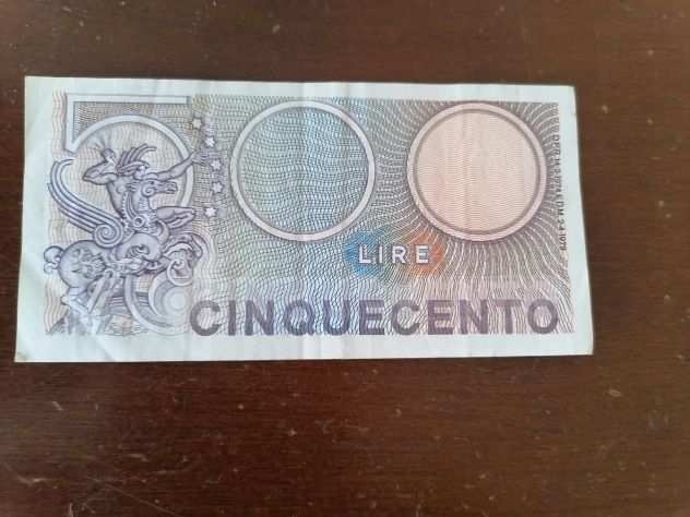 Banconota 500 lire 1974