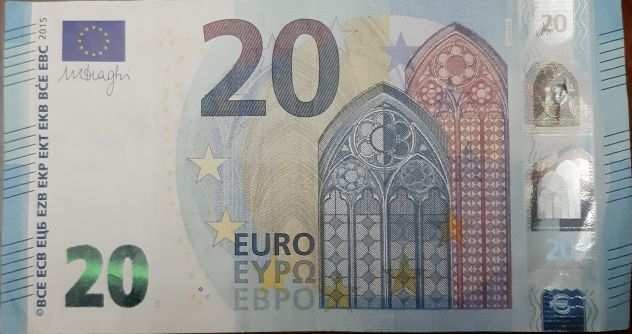 Banconota da 20 Euro con 4 copie di numeri uguali