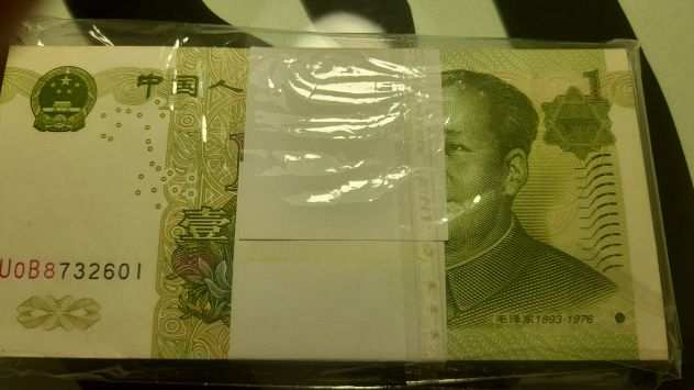 BANCONOTE CINA ndash MAZZETTA 1 YUAN 100 PEZZI