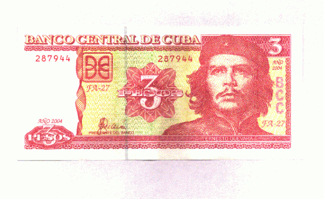 Banconote Cubane da 3 Pesos