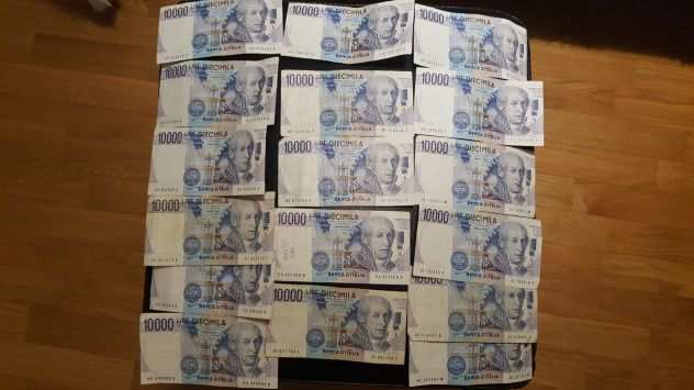Banconote originali 10.000 Lire Alessandro Volta
