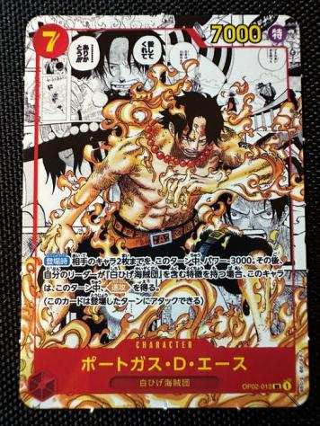 Bandai - 1 Card - One Piece - portgas d.ace manga - op02