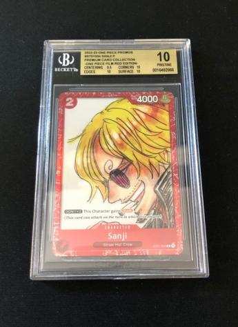 Bandai Graded card - One Piece - SANJI Alt Art HoloST01-004 BGS 10 PRISTINE Eng - PROMO PREMIUM FILM RED - BGS 10
