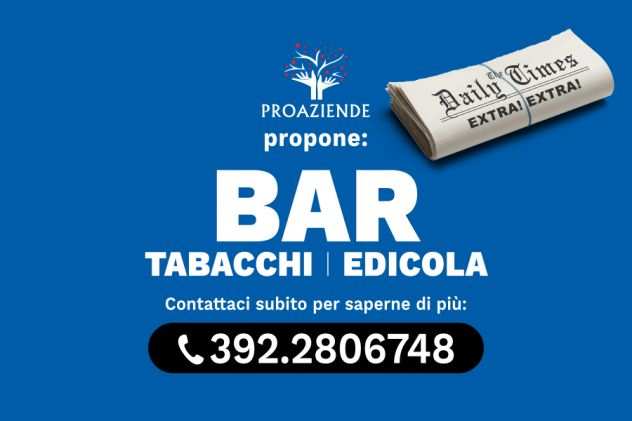 Bar tabacchi lotto edicola slot Rif. CR065