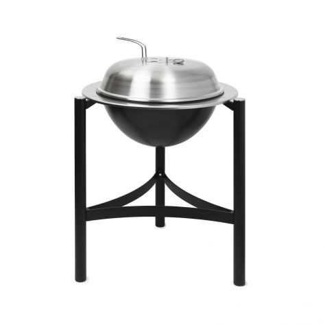 BARBECUE A CARBONELLA in acciaio INOX con stand ALTO