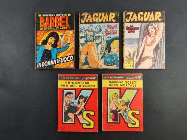 Barbel, Jaguar, Ks - 5 Comic - Prima edizione - 19651966