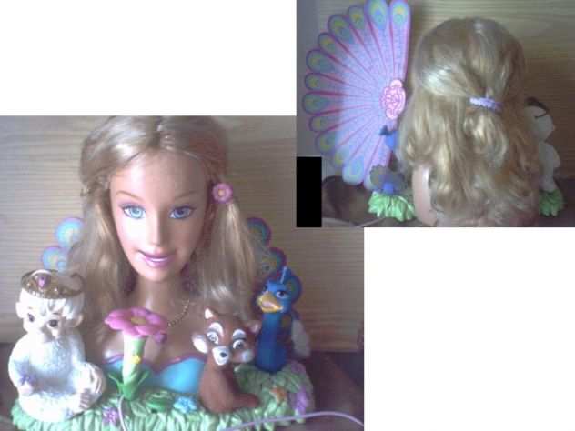 Barbie fairytopia testa da pettinare e karaoke