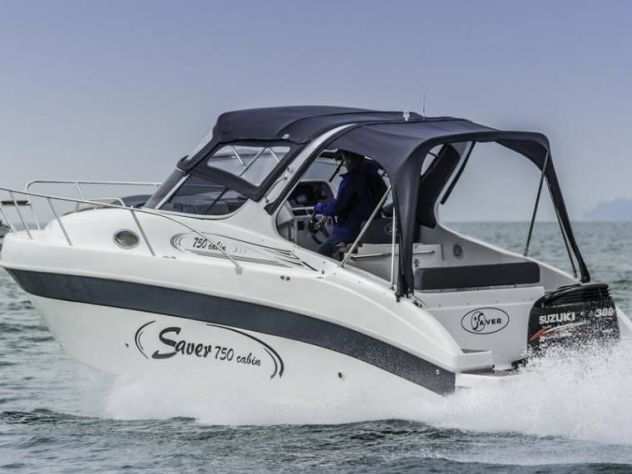 Barca SAVER 750 CABIN con HONDA 250 tutto del 2019