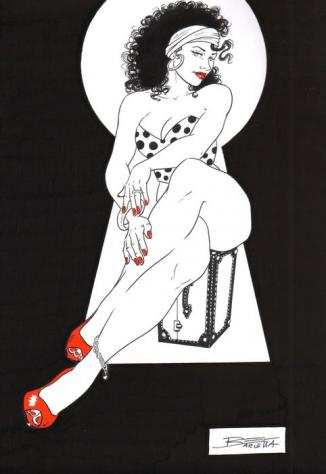 Barletta, Elisabetta - 1 Original drawing - Pin Up - look me - 2024