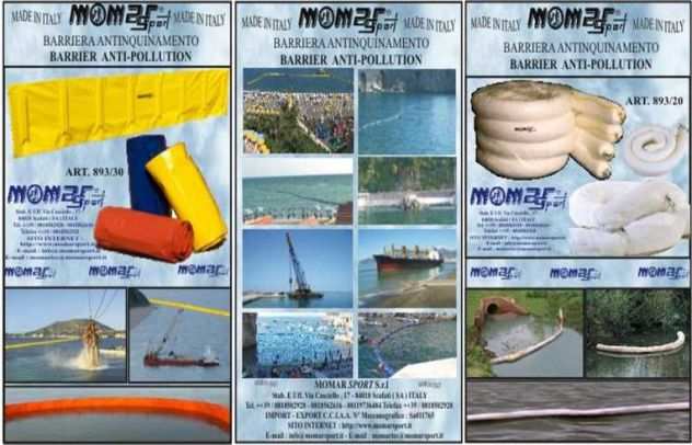 barriera galleggiante - barriera antinquinamento - meduse - plastica - alghe