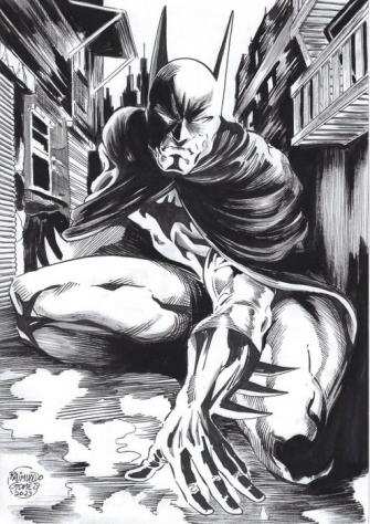 Batman - R. Gomes - Batman Original Ink Artwork Signed - Pagina sciolta - (2023)