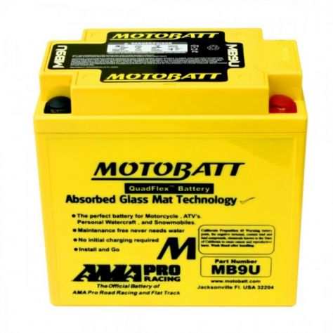 Batteria agm Motobatt potenziate MBTZ MBTX MB