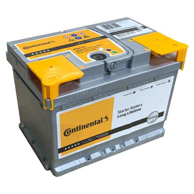 Batteria Continental L2B 60Ah 12v 580A positivo a destra  Fiamm 54 AH