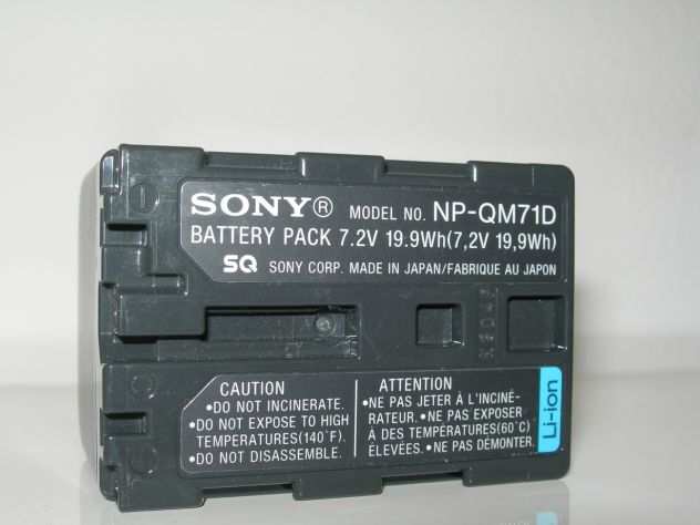 batteria NP-QM71D videocamera Sony