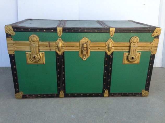 Baule vintage verde