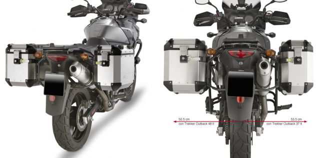 Bauletto valigie laterali per Suzuki V Strom 650 Kappa moto K 33 Trk telaietti