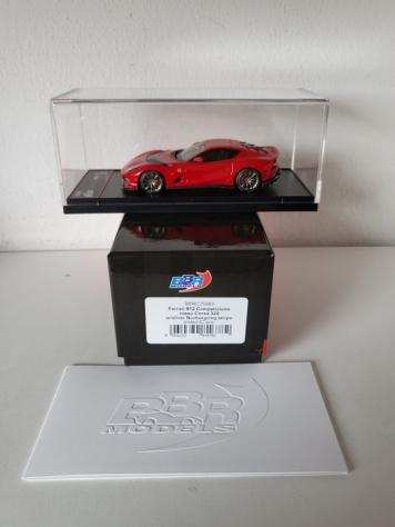 BBR 143 - Modellino di auto sportiva (1) - Ferrari 812 Competizione Rosso Corsa 322 stripe silver - BBRC259B3