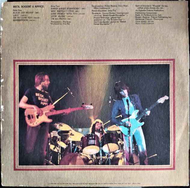 Beck, Bogert amp Appice - Printed EPIC in USA-LP-1973
