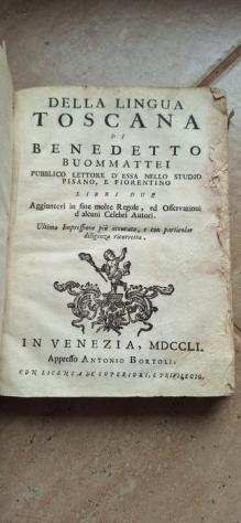 Benedetto Buommattei - Della lingua toscana - 1751